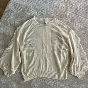 Princess Polly Elegant Cream Sweater